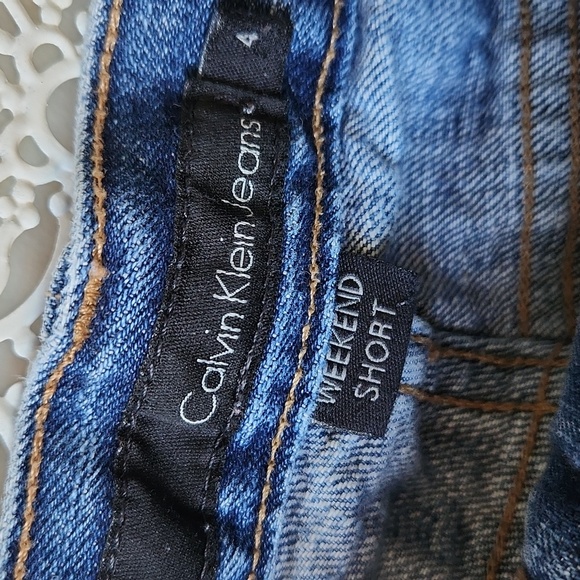 Calvin Klein Jeans Weekend Denim Shorts sz 4 - Picture 5 of 15